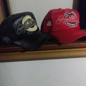 Leather vintage Hollister snap-backs
